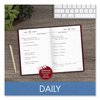 At-A-Glance Standard Diary Daily Reminder Book, 2022 Ed, Medium/College Rule, Red Cover, 7.5x5.13, 201 Sheets SD38713
